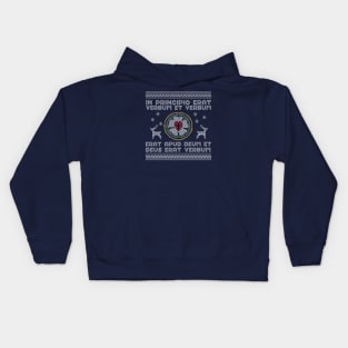 Ugly Christmas Sweater Shirt - in Latin Kids Hoodie